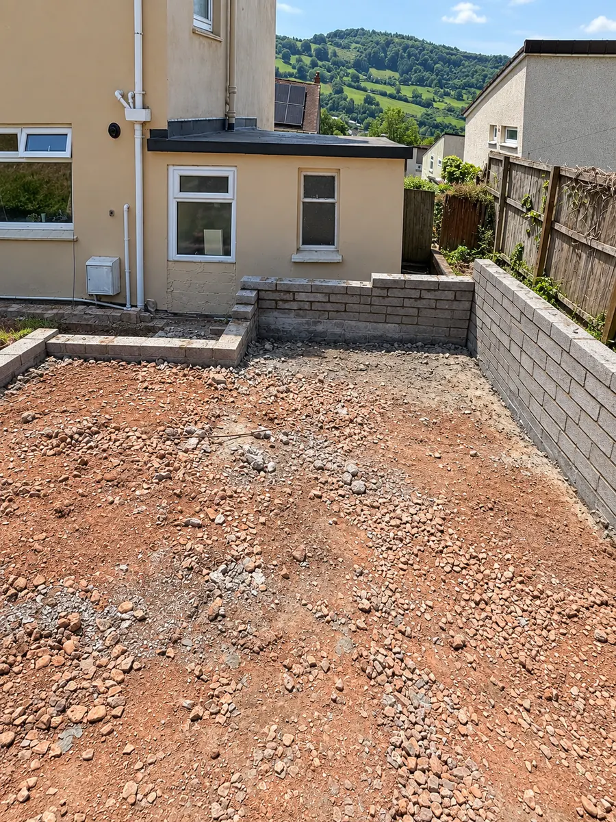 Driveway excavation and base preparation